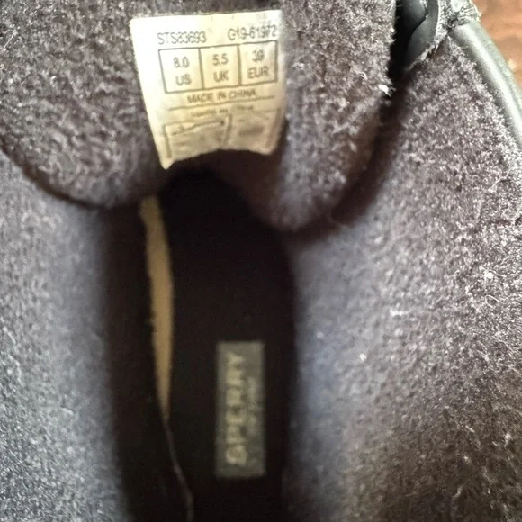 Sperry Topsider Gosling Insulated Black Rubber  Boots Women’s Size 8 - Picture 9 of 12